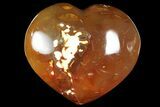 Colorful Carnelian Agate Heart #167351-1